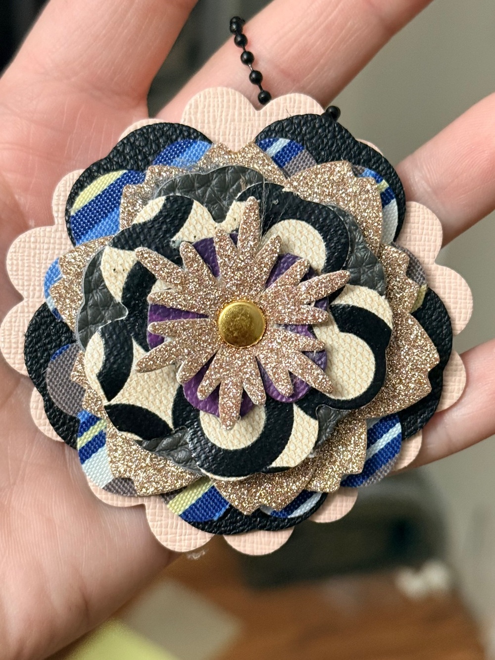 Handmade Floral Bag Charm